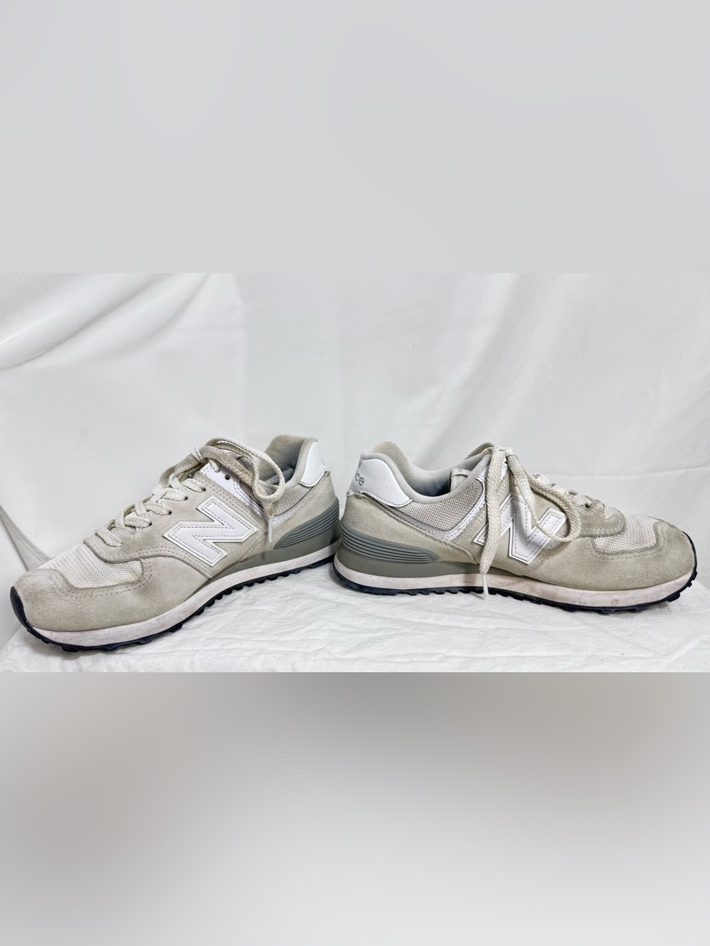 New Balance 574 Core Nimbus Cloud Grey White Suede Women’s 7.5